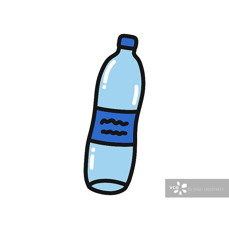 塑料瓶涂鸦图标图片素材