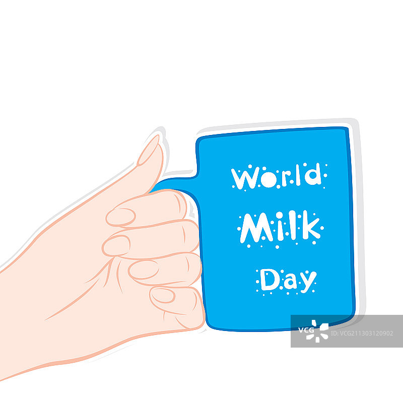世界牛奶日贺卡或横幅设计图片素材
