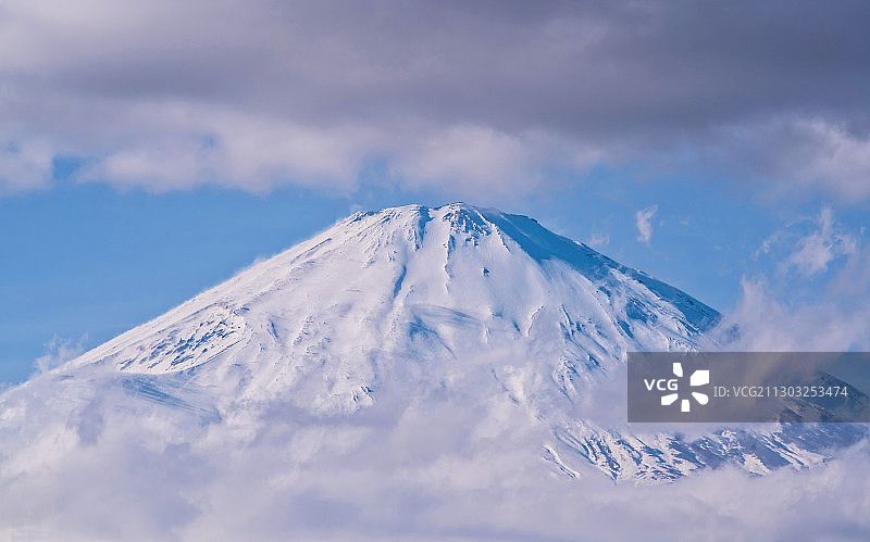 日本冬·富士山图片素材