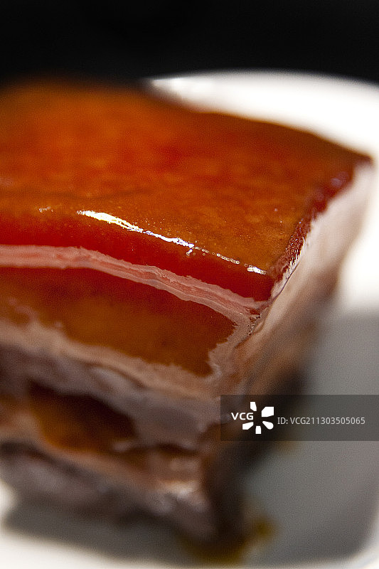 中国传统美食 红烧肉 特写图片素材