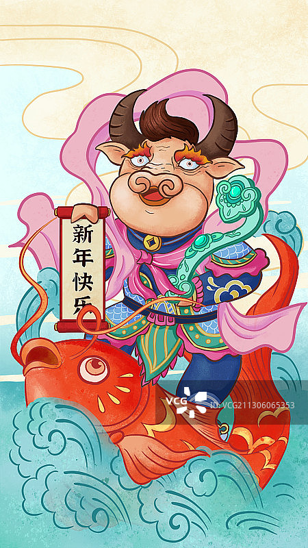 牛年-春节-中国风图片素材