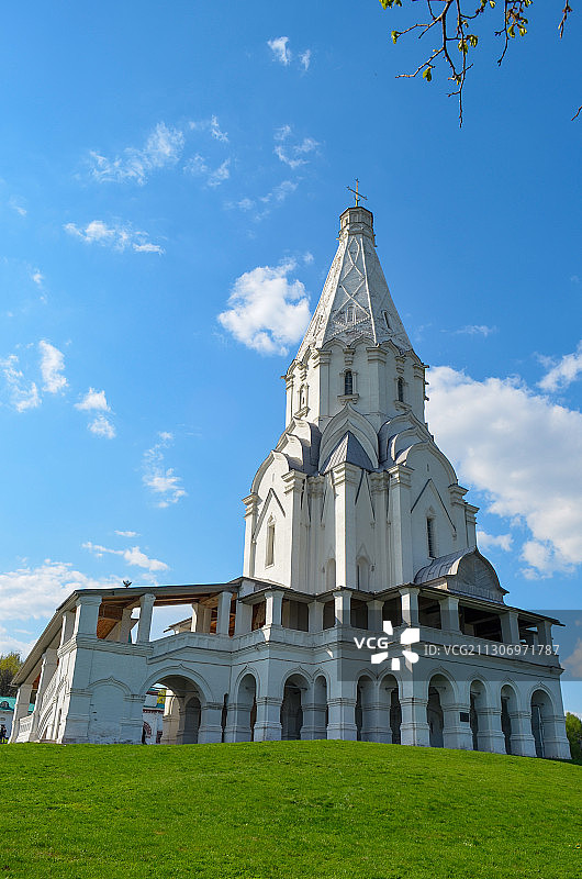 莫斯科卡洛明斯克庄园里的耶稣升天大教堂图片素材
