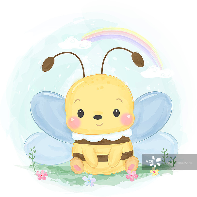 可爱的蜜蜂图片素材