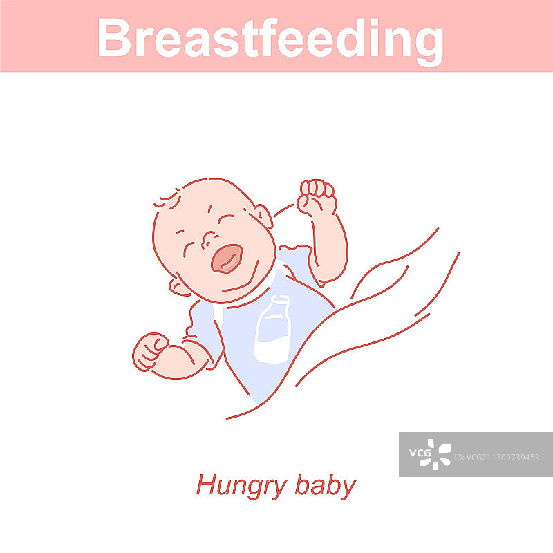 饥饿的新生儿出生意味着饥饿图片素材
