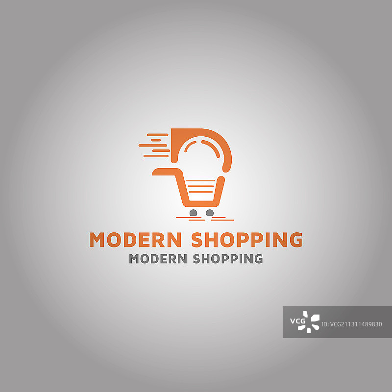 现代购物标志设计模板的构思与构思图片素材