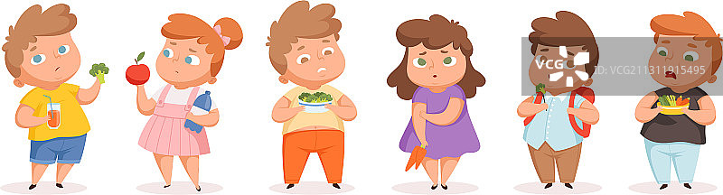 肥胖儿童饮食超重儿童饮食图片素材