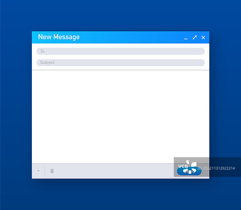 电子邮件模板空白电子邮件浏览器窗口邮件图片素材