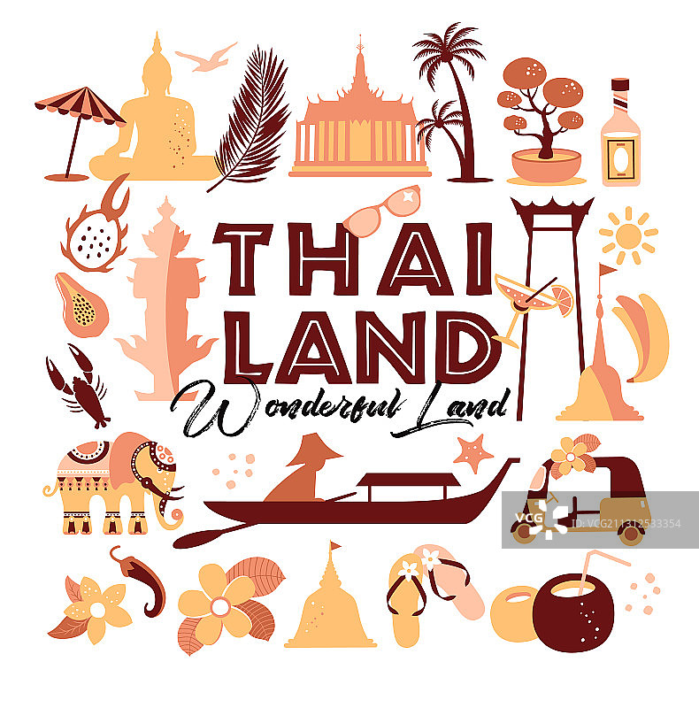 收集泰国标志海报图片素材