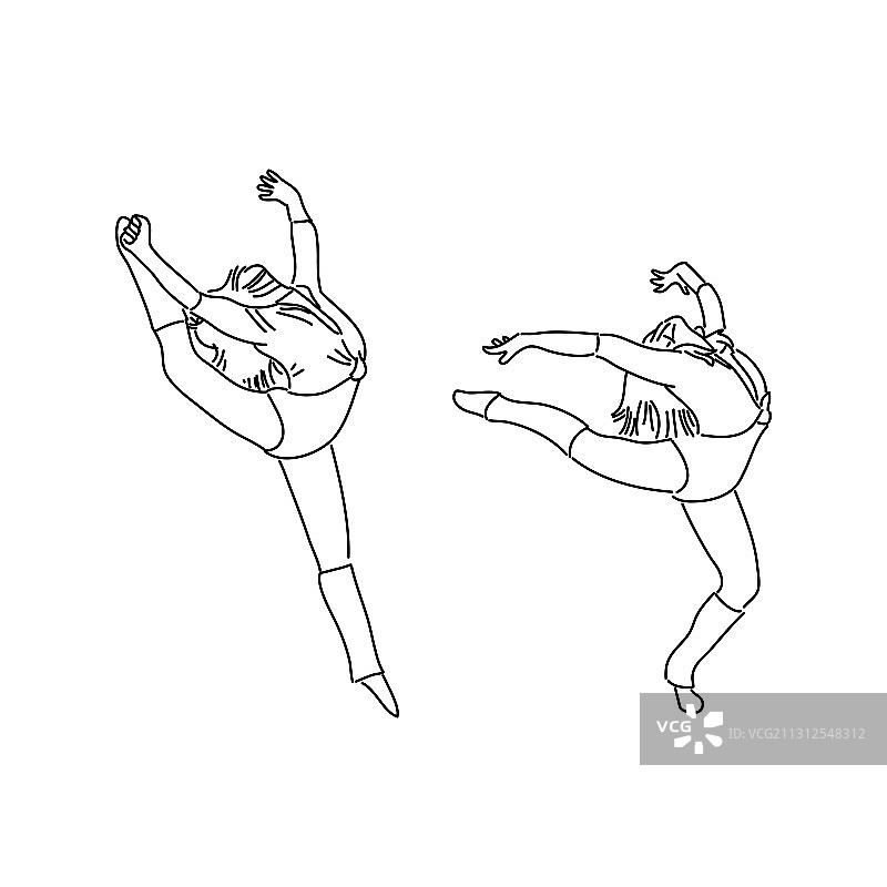 芭蕾舞女演员单一险种的风格图片素材