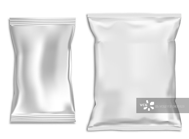 零食袋模拟塑料枕头袋空白图片素材