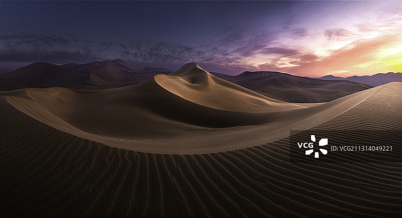 巴丹吉林沙漠 全景图片素材