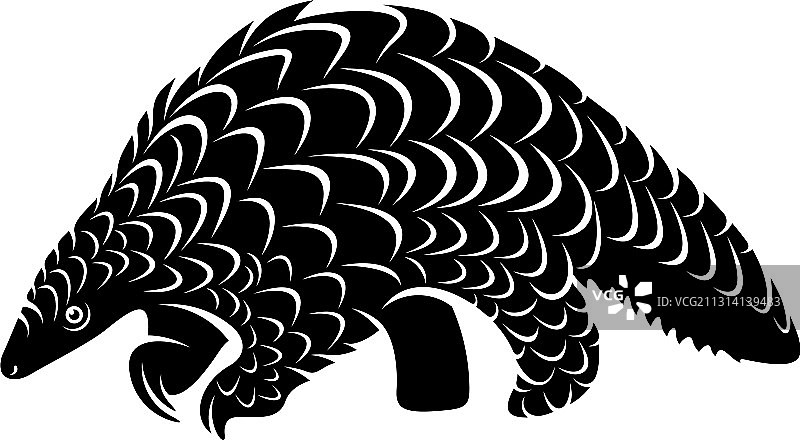 食蚁兽标志设计剪影食蚁兽图片素材