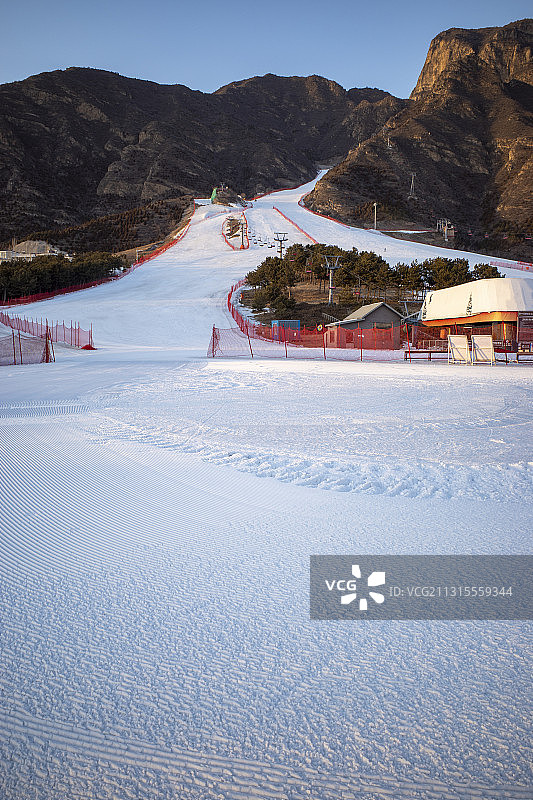 北京石京龙滑雪场全景图片素材
