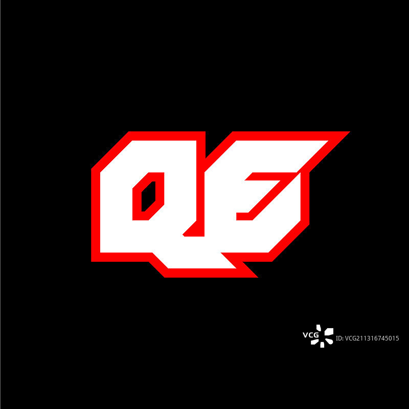Qe标志设计初始Qe字母设计图片素材
