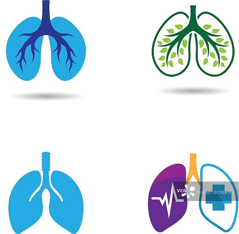 肺标志模板图标图片素材