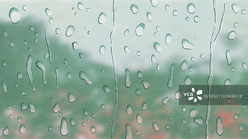 文艺风二十四节气风景谷雨 横版质感肌理图片素材