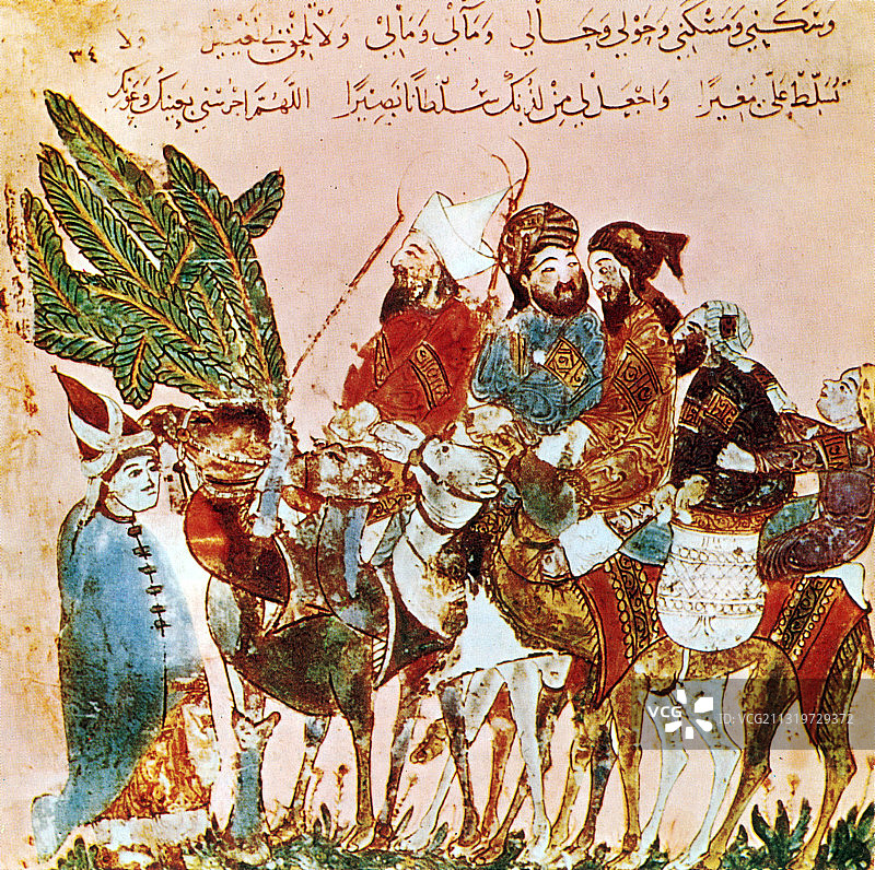 阿拉伯商人，13世纪图片素材