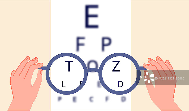 视力健康眼科医生验光眼镜图片素材