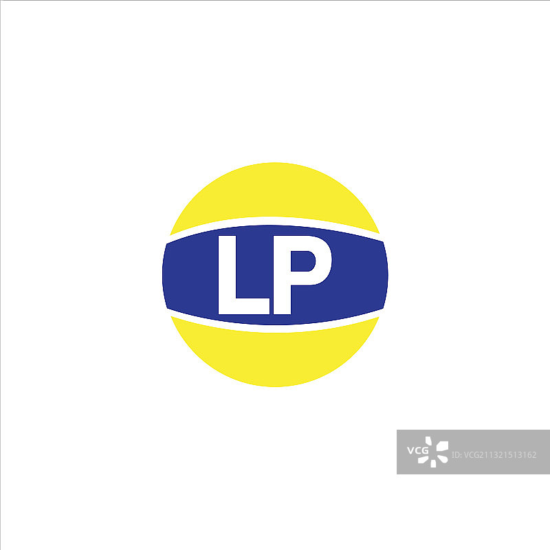 L p字母标志抽象设计图片素材