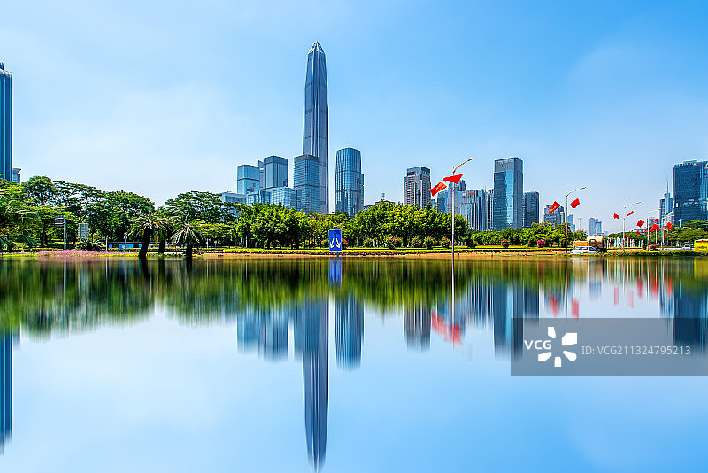 深圳现代高层建筑街景图片素材