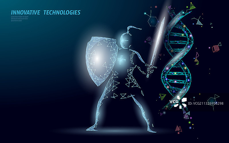 基因治疗DNA三维化学分子结构图片素材