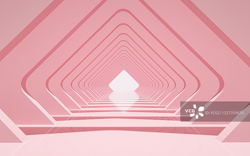 粉色简单三维空间背景图片素材