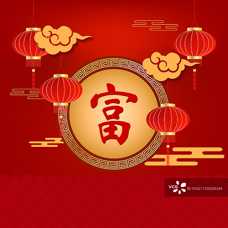 中国寺庙传统装饰是红色的图片素材