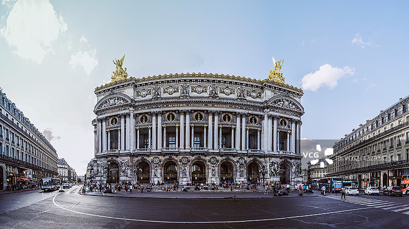 巴黎歌剧院全景图片素材