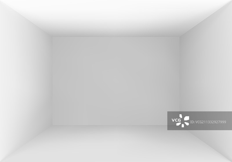 空盒子顶视图白色工作室内部图片素材