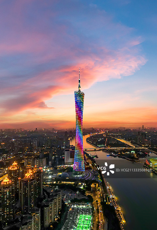 广州城市天际线建筑图片素材