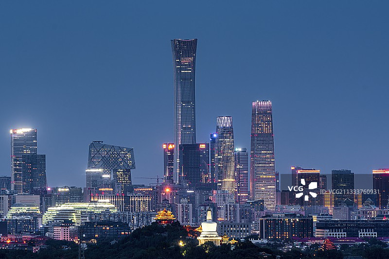 首都北京国贸CBD中国尊地标建筑城市风光景观图片素材