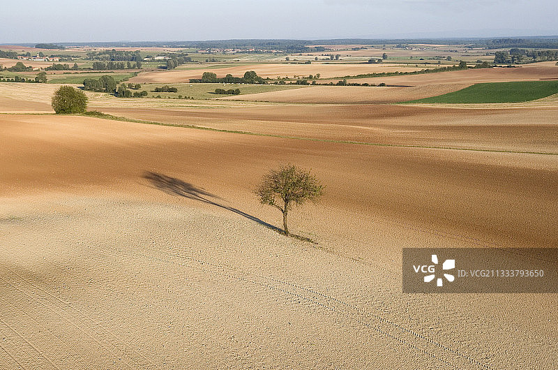 法国摩泽迪厄兹地区的农业景观图片素材