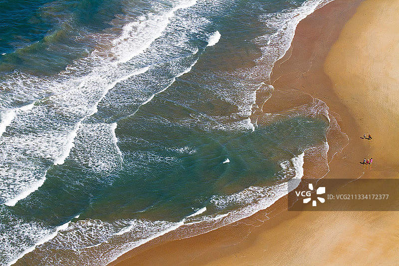 沙滩-西班牙加的斯湾图片素材