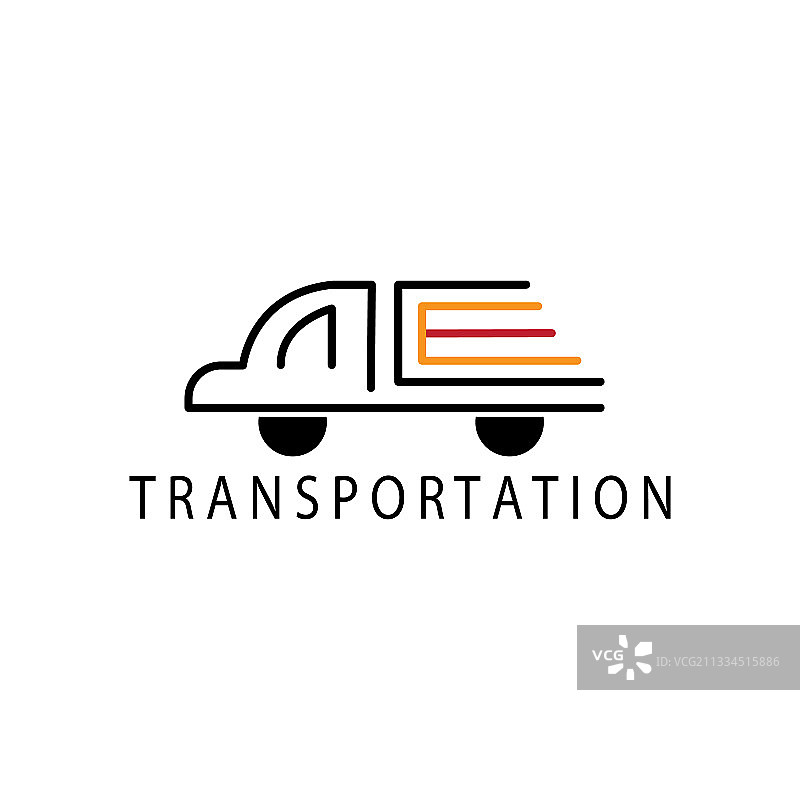 卡车标志运输线设计图片素材
