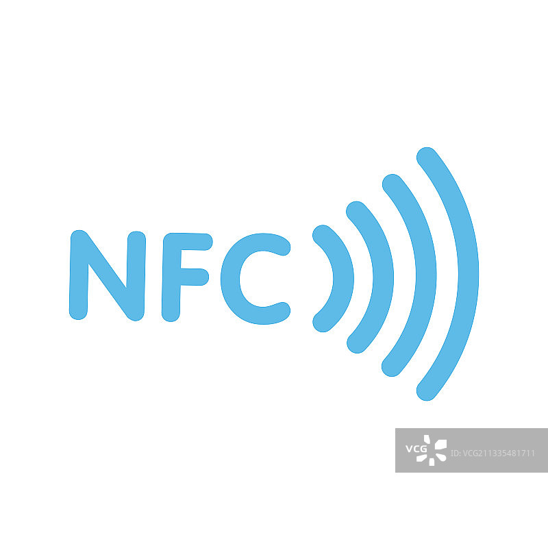 非接触式NFC无线支付标志标志NFC图片素材