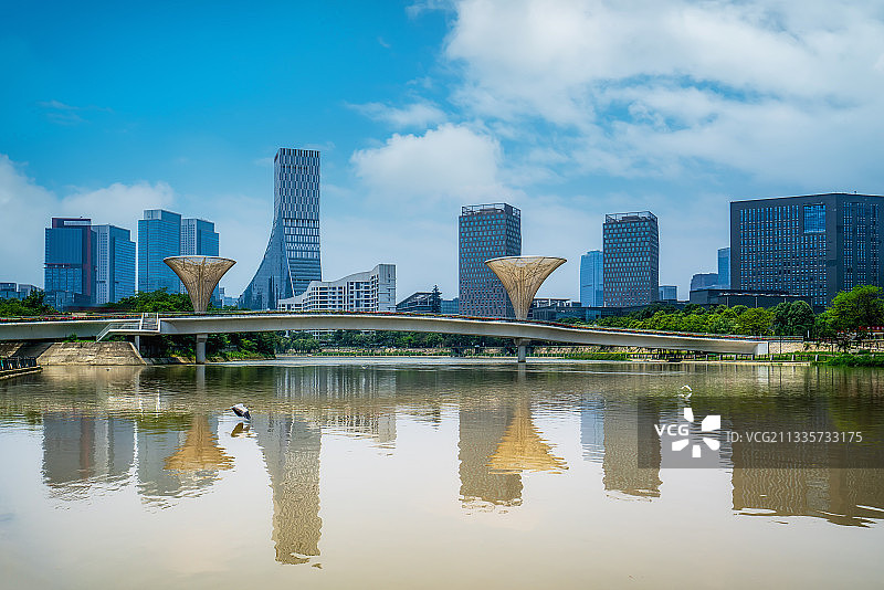 四川成都金融中心建筑景观街景图片素材