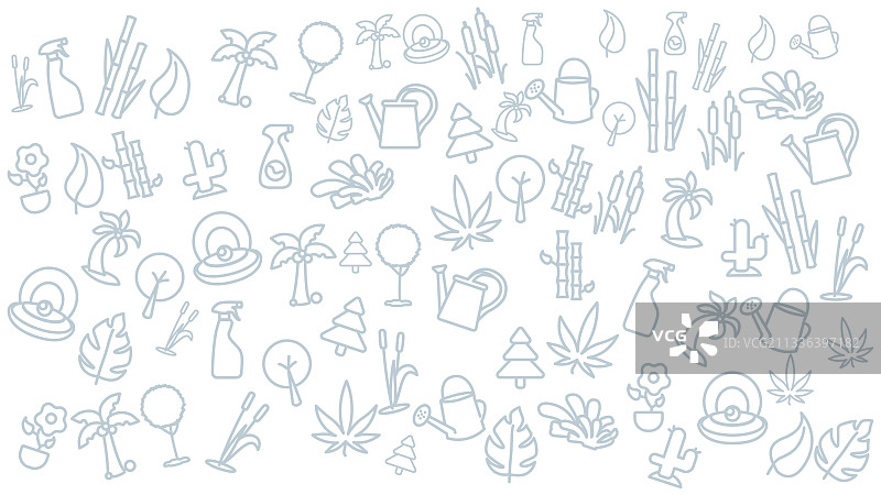 植物图标背景家植物图标背景图片素材