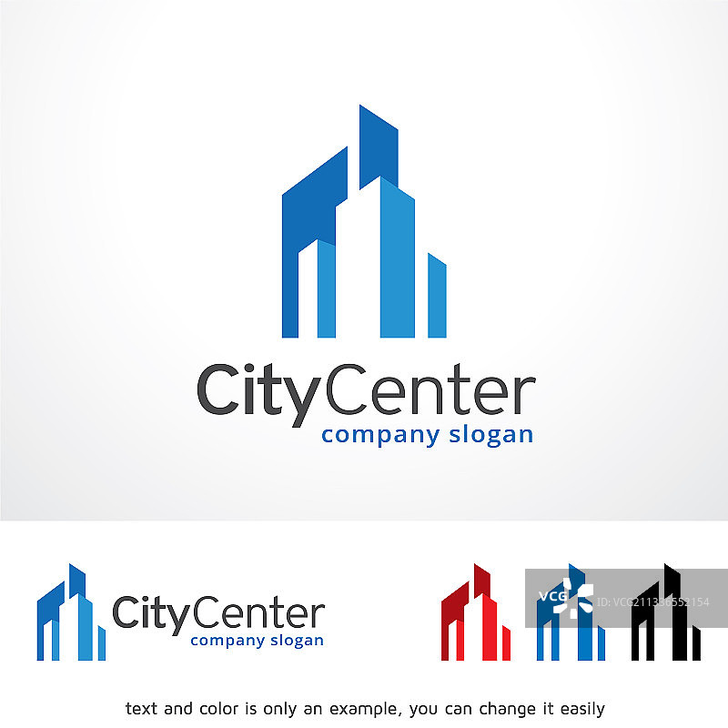 城市中心标志模板设计会徽设计图片素材