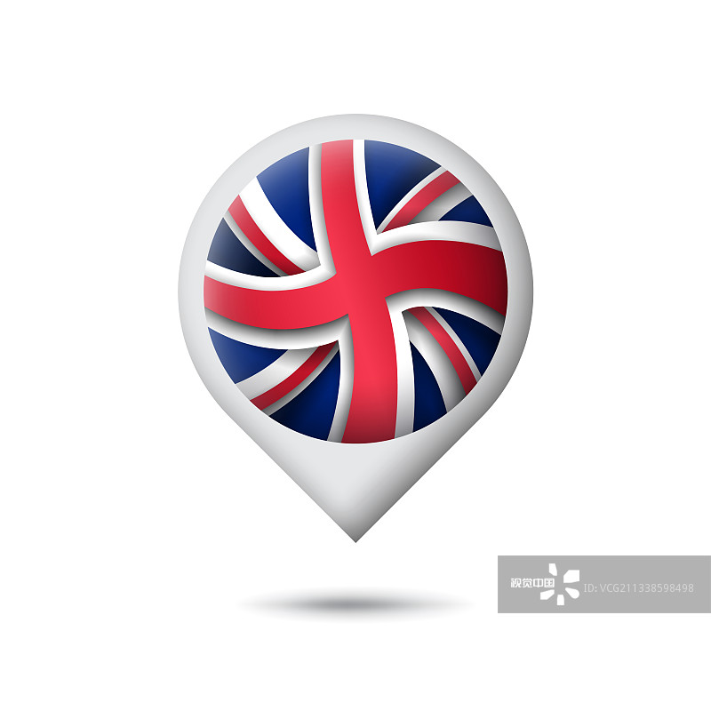 英国国旗图标形状指针图片素材