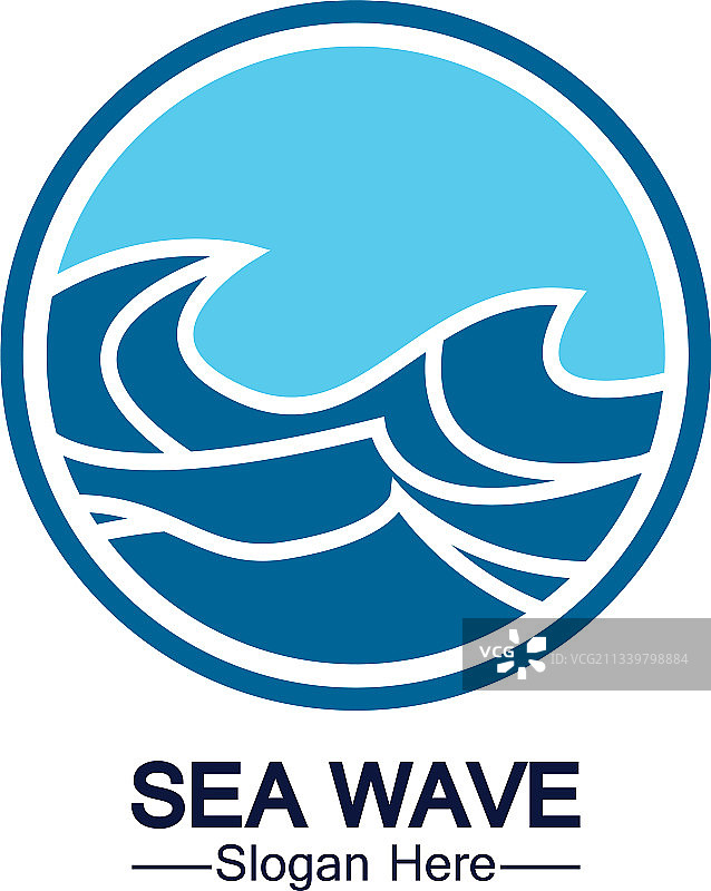 水波标志模板图标设计波浪图片素材