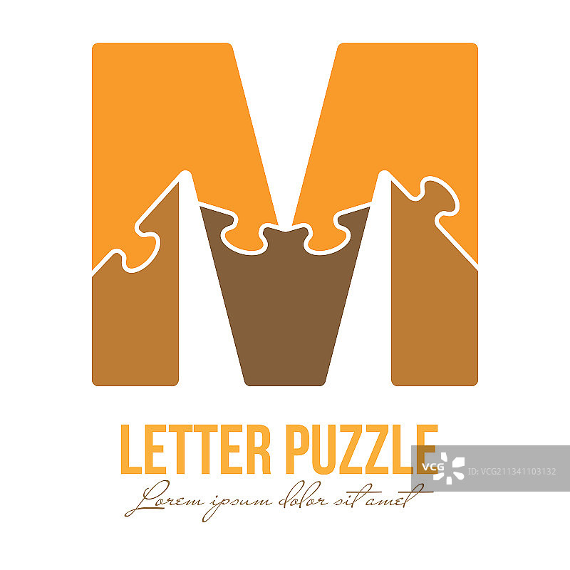 字母m是为标志品牌拼出的字谜图片素材