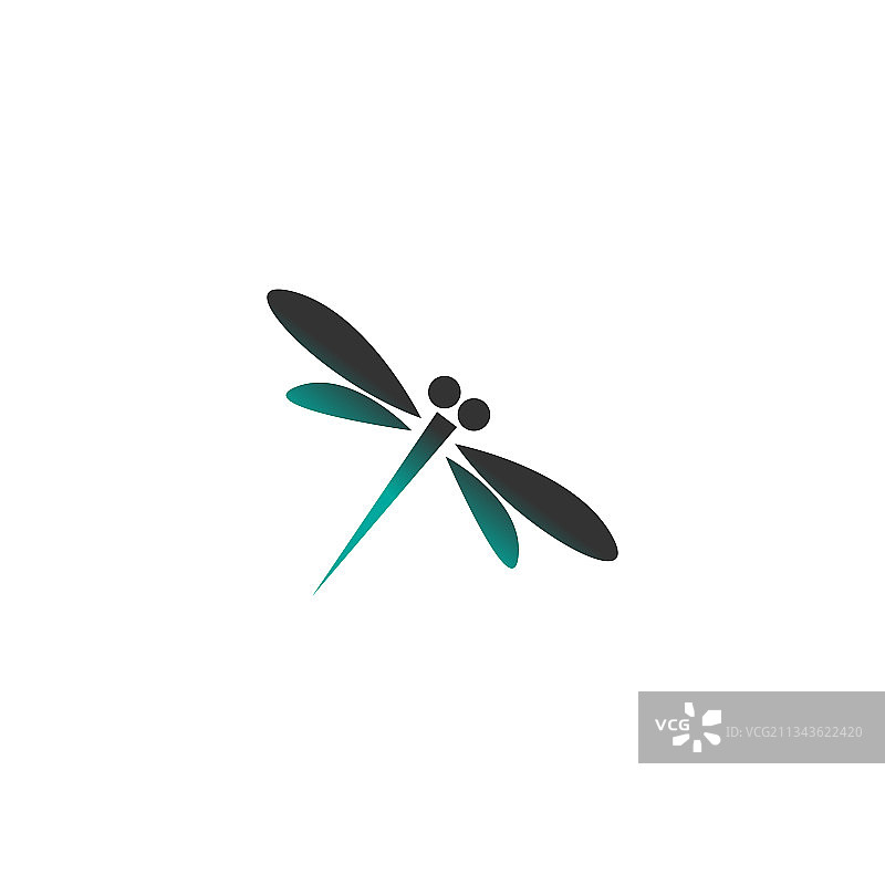 蜻蜓标志图标设计概念模板图片素材