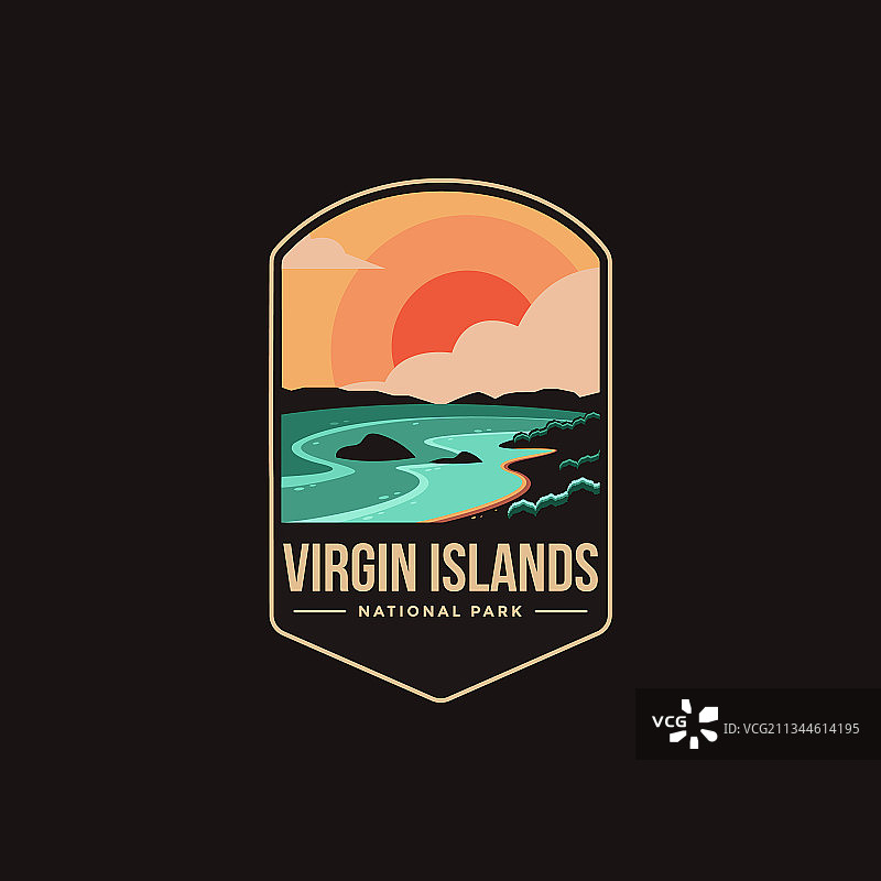 维尔京群岛国家公园的标志图片素材