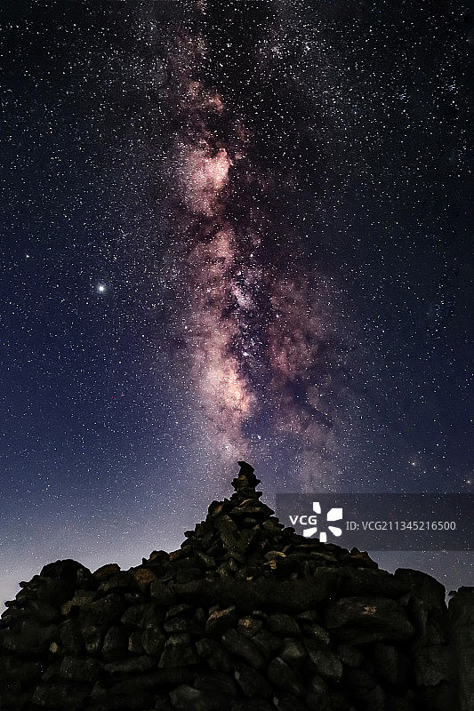 南正尖，温州台州交界的小西藏，星光灿烂图片素材