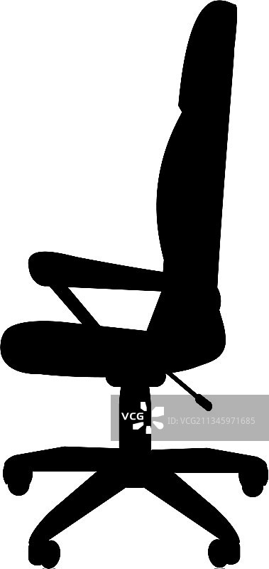 剪影现代办公电脑椅图片素材