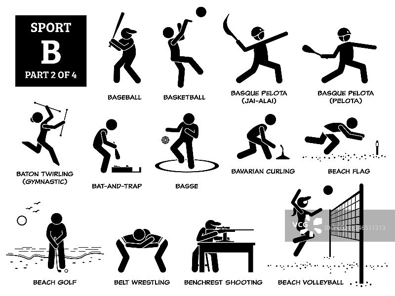 运动比赛字母表b图标象形文字棒球图片素材