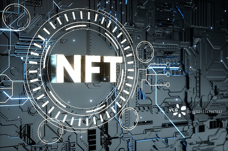计算机技术NFT概念设计图片素材