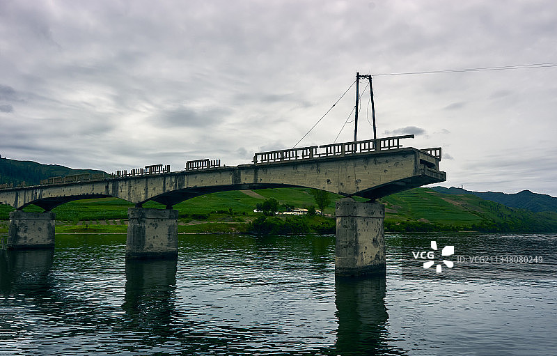 鸭绿江 河口断桥图片素材