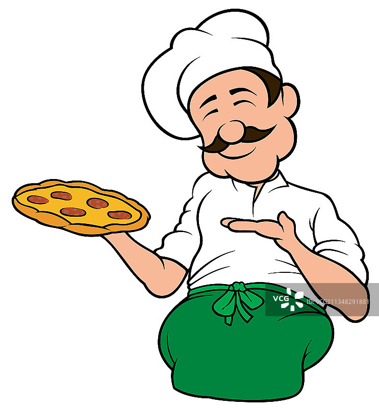 披萨厨师的角色图片素材