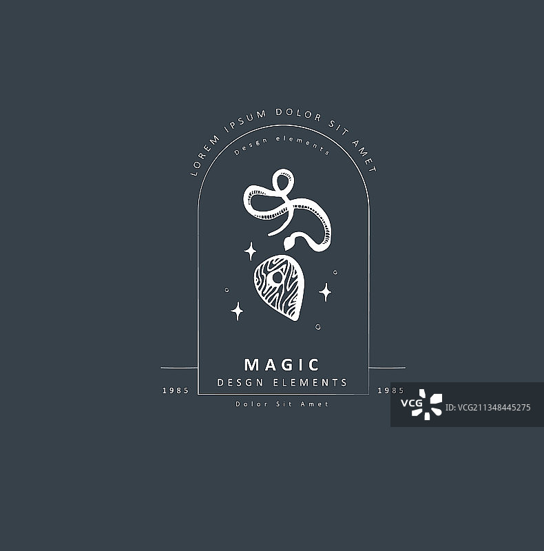 波西米亚手画神秘的魔术标志深奥图片素材